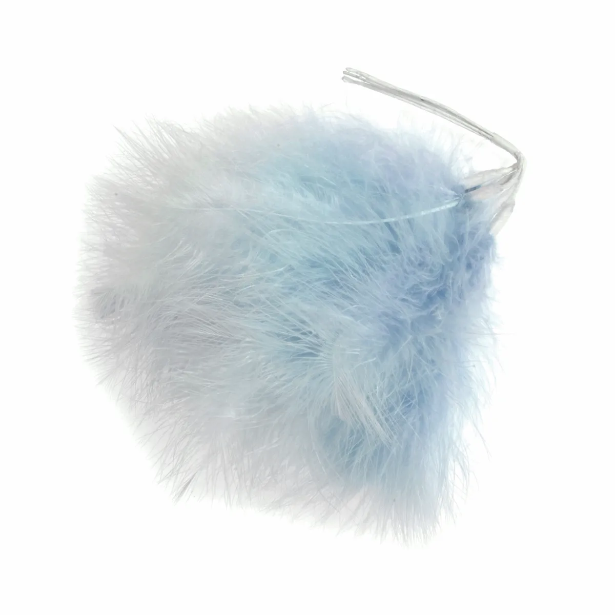 Pale Blue Fluff Feathers (Pack of 6)