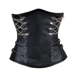 Pat Sheep Nappa Leather Underbust Corset