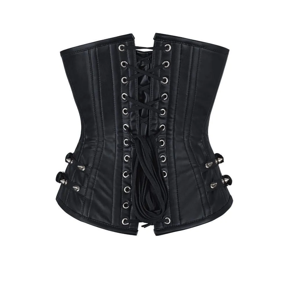 Pat Sheep Nappa Leather Underbust Corset