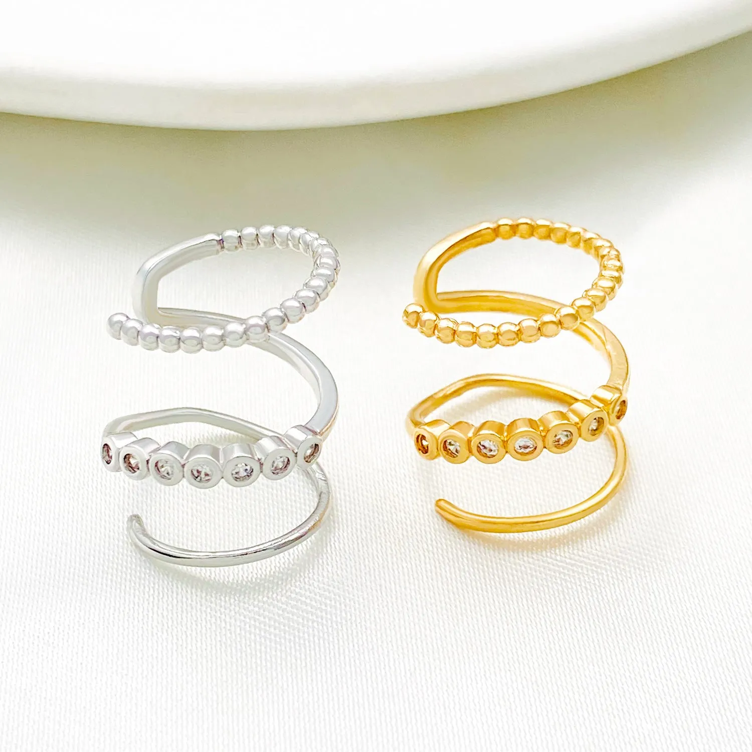 Pre Order: Multi Layer Spiral Ear Clip Earrings