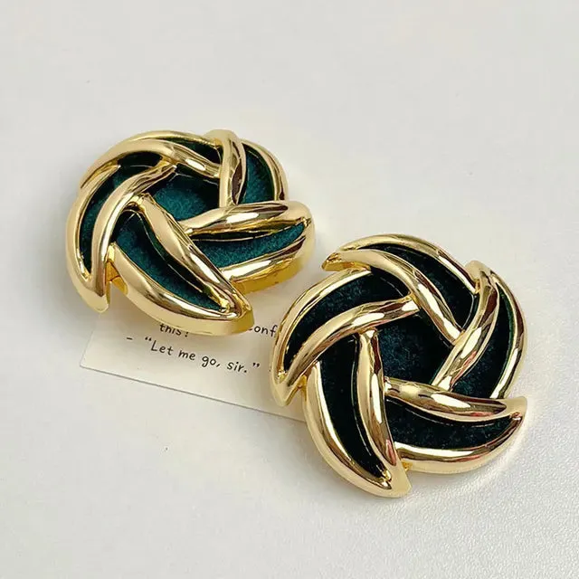 Pre Order:  Retro Spiral Earrings