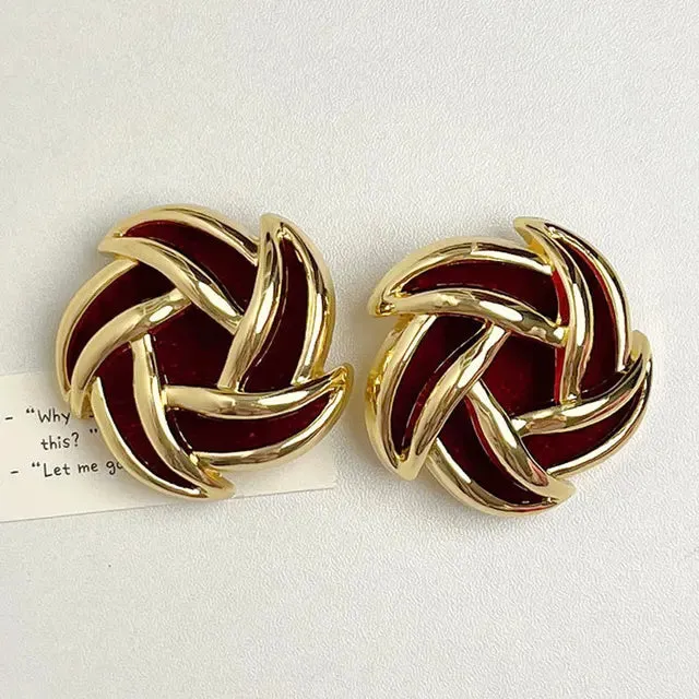 Pre Order:  Retro Spiral Earrings