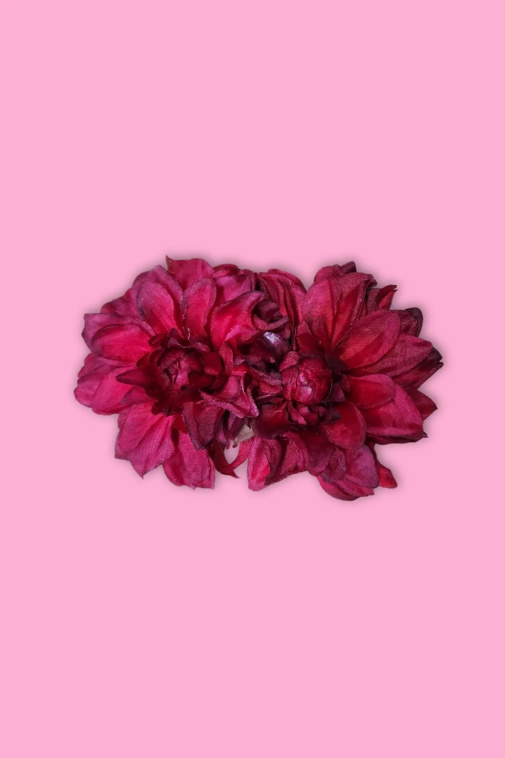 Red Dahlia Flower Clip