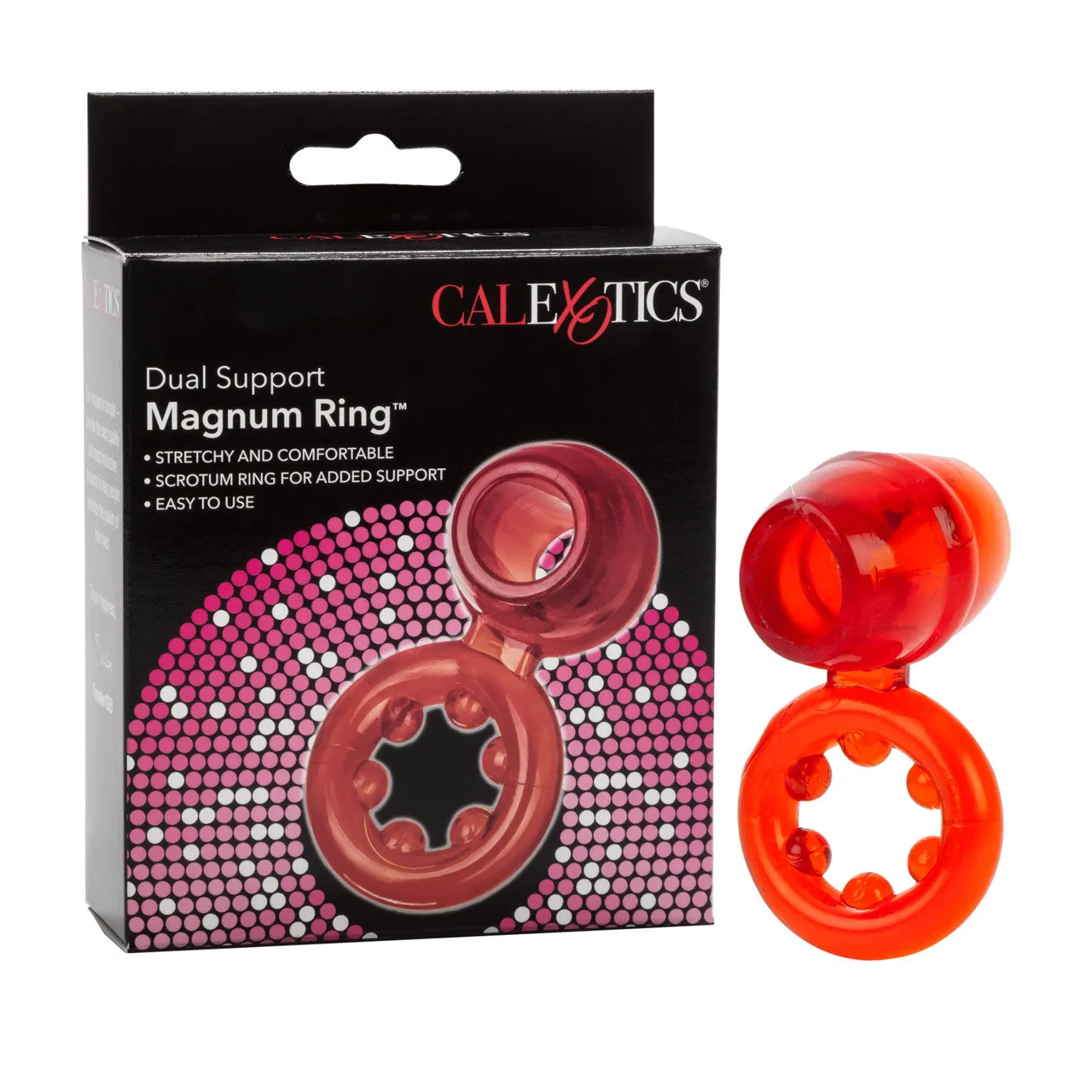 Rings! Dual Support Magnum Ring Cock Ring - Red