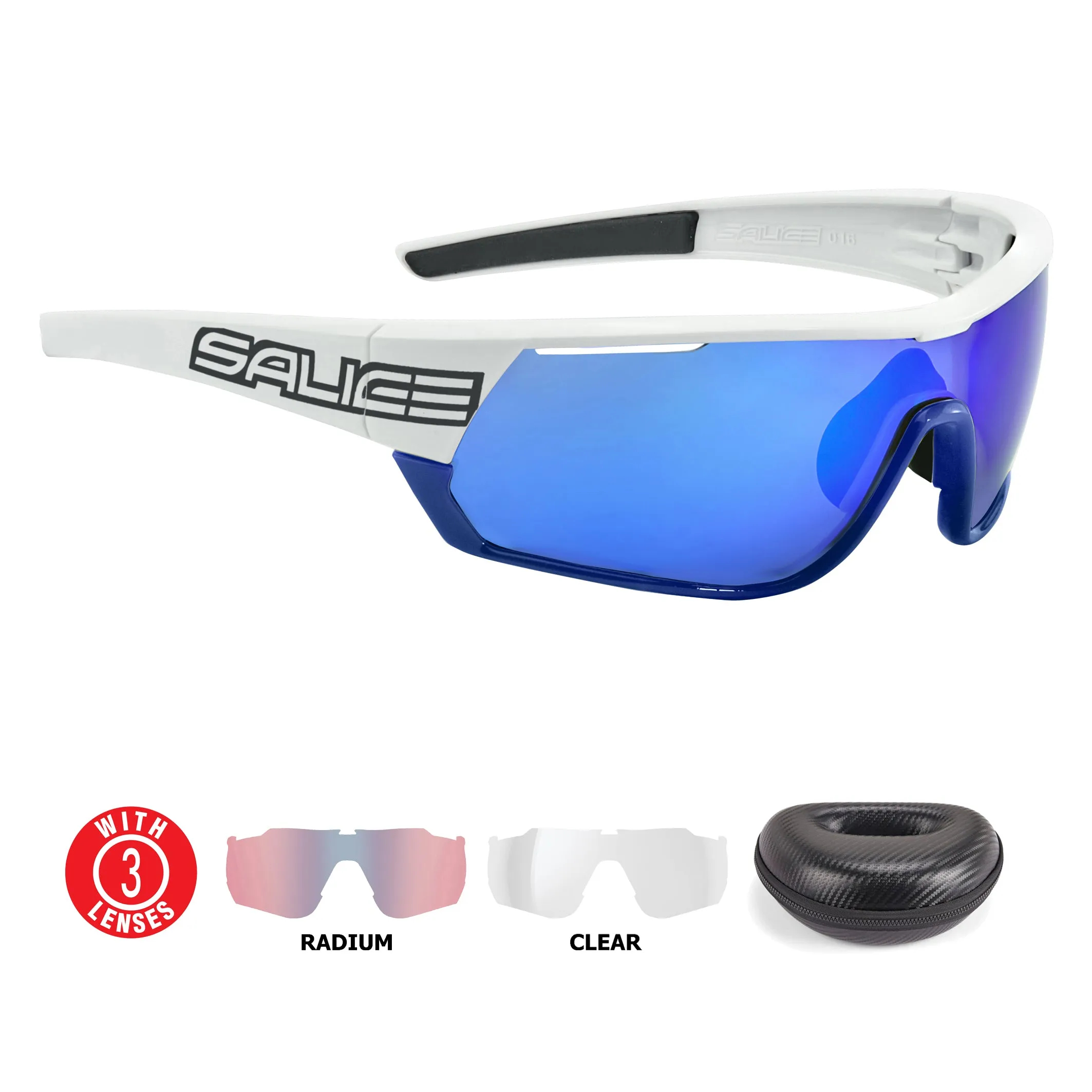 Salice 016 RWP Mirror Polarised White-Blue