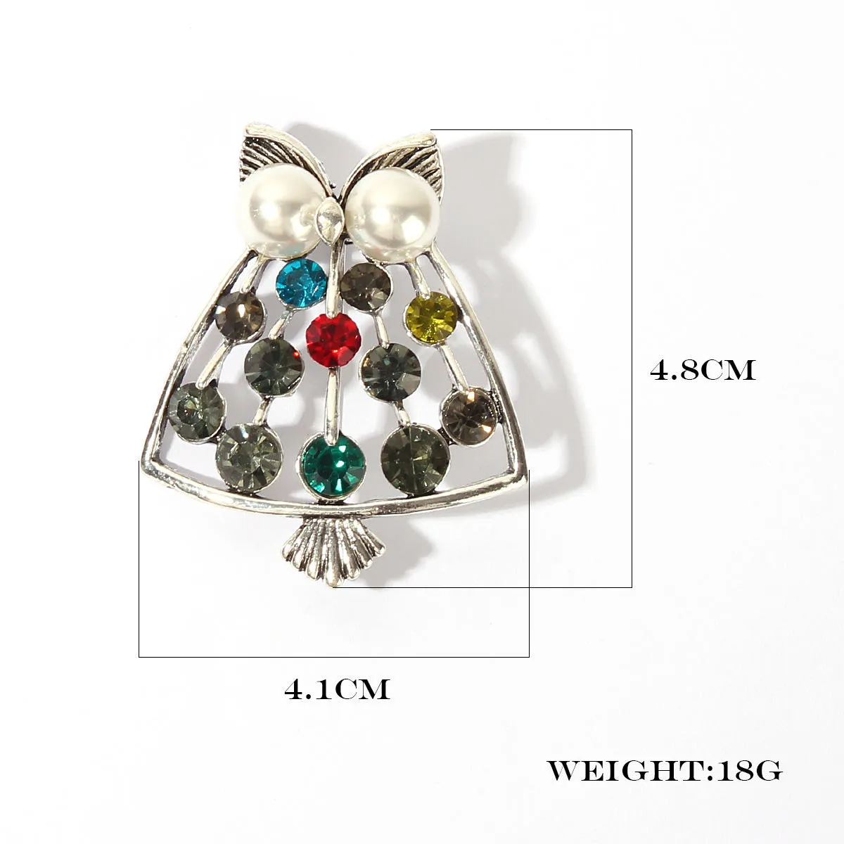 SISSLIA Manufacturer Golden Supplier Owl Brooch Fashion Delicate Brooches Trendy Zinc Alloy Animal Brooch