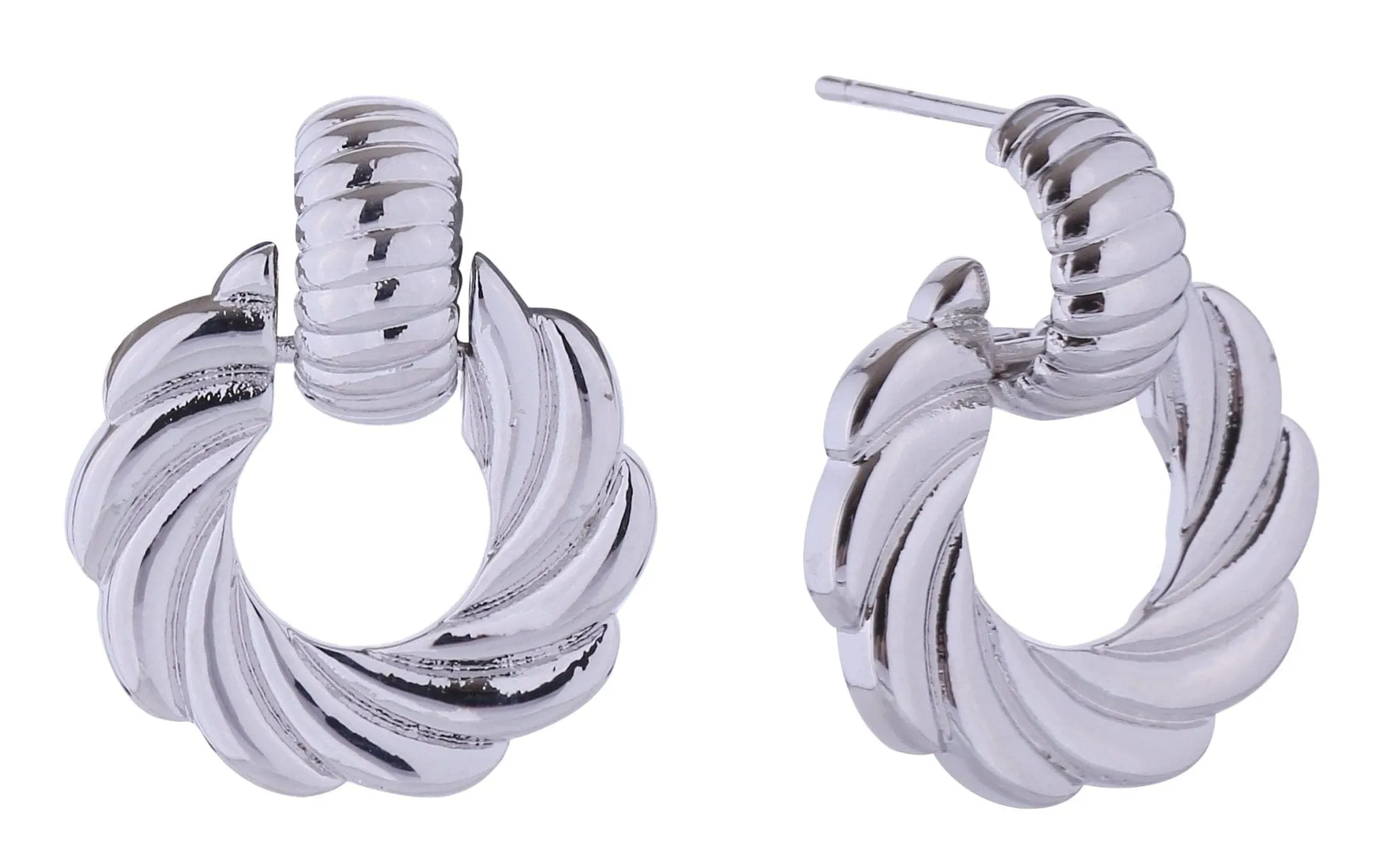 SJE310771 14K Spiral Whirl Post Earrings