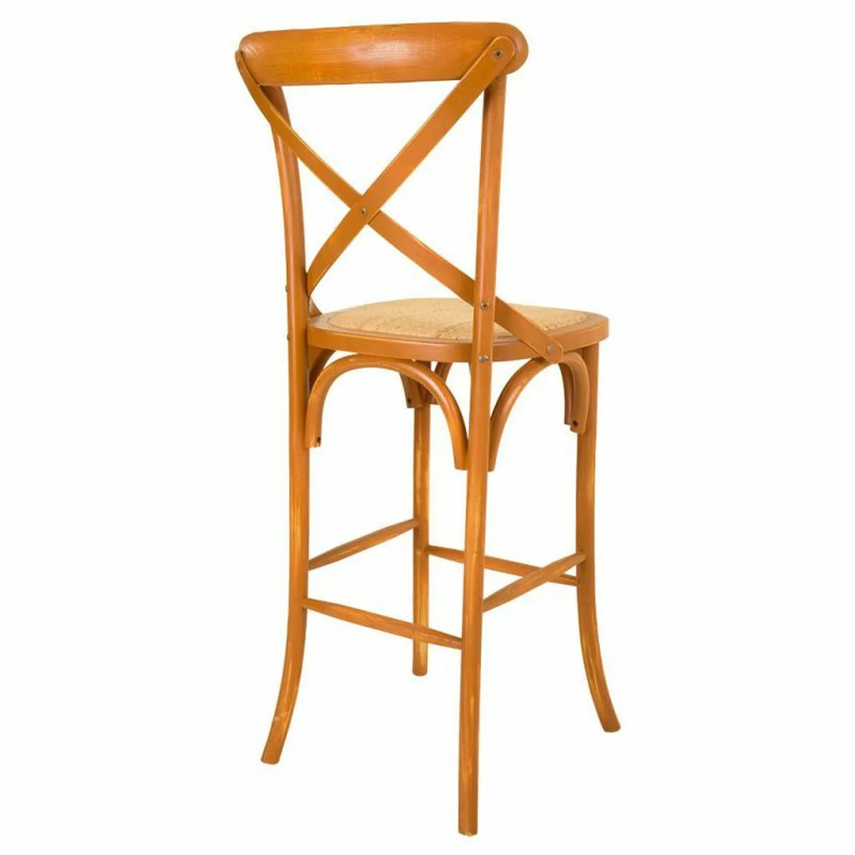 Stool Alexandra House Living Rattan Birch 53 x 116 x 45 cm