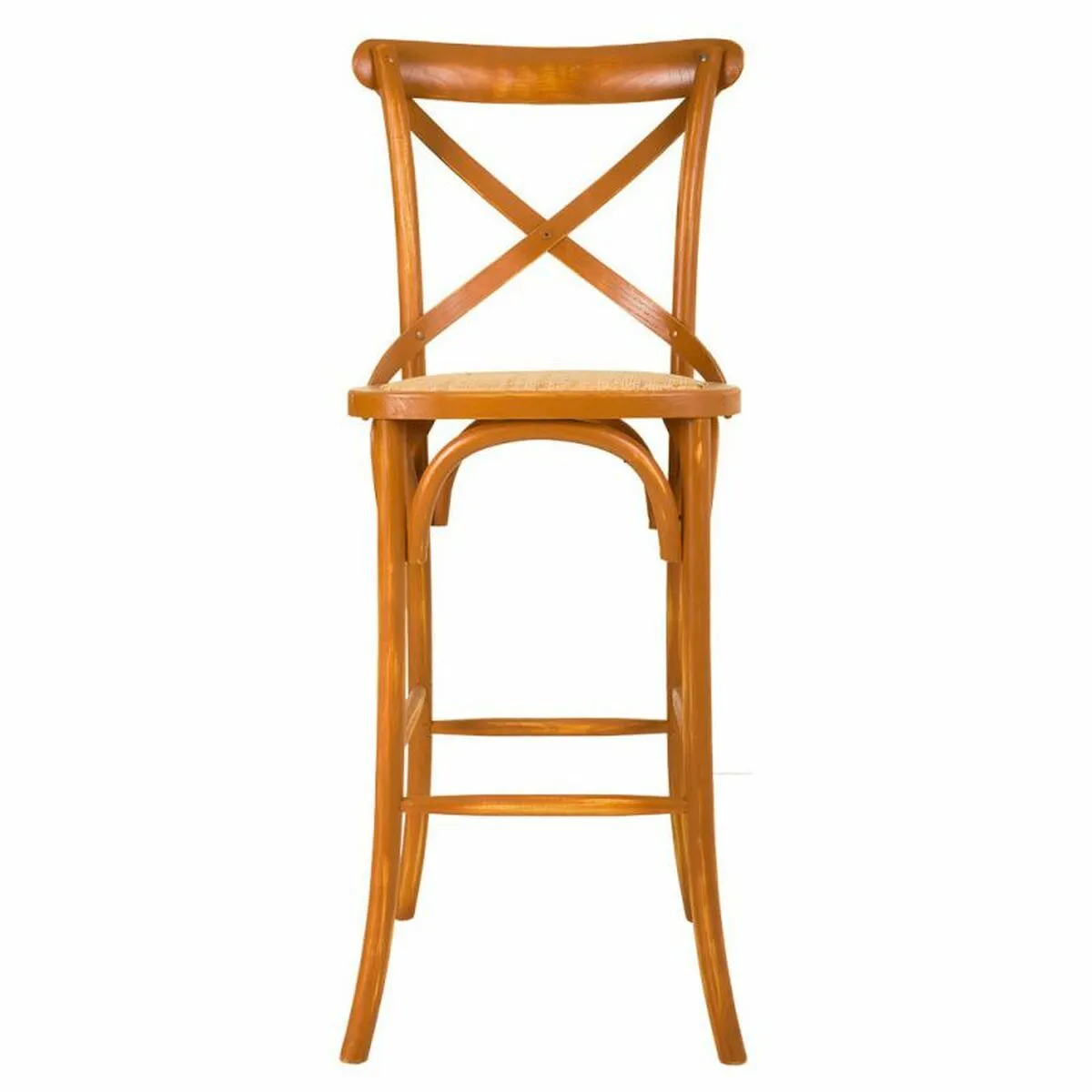 Stool Alexandra House Living Rattan Birch 53 x 116 x 45 cm