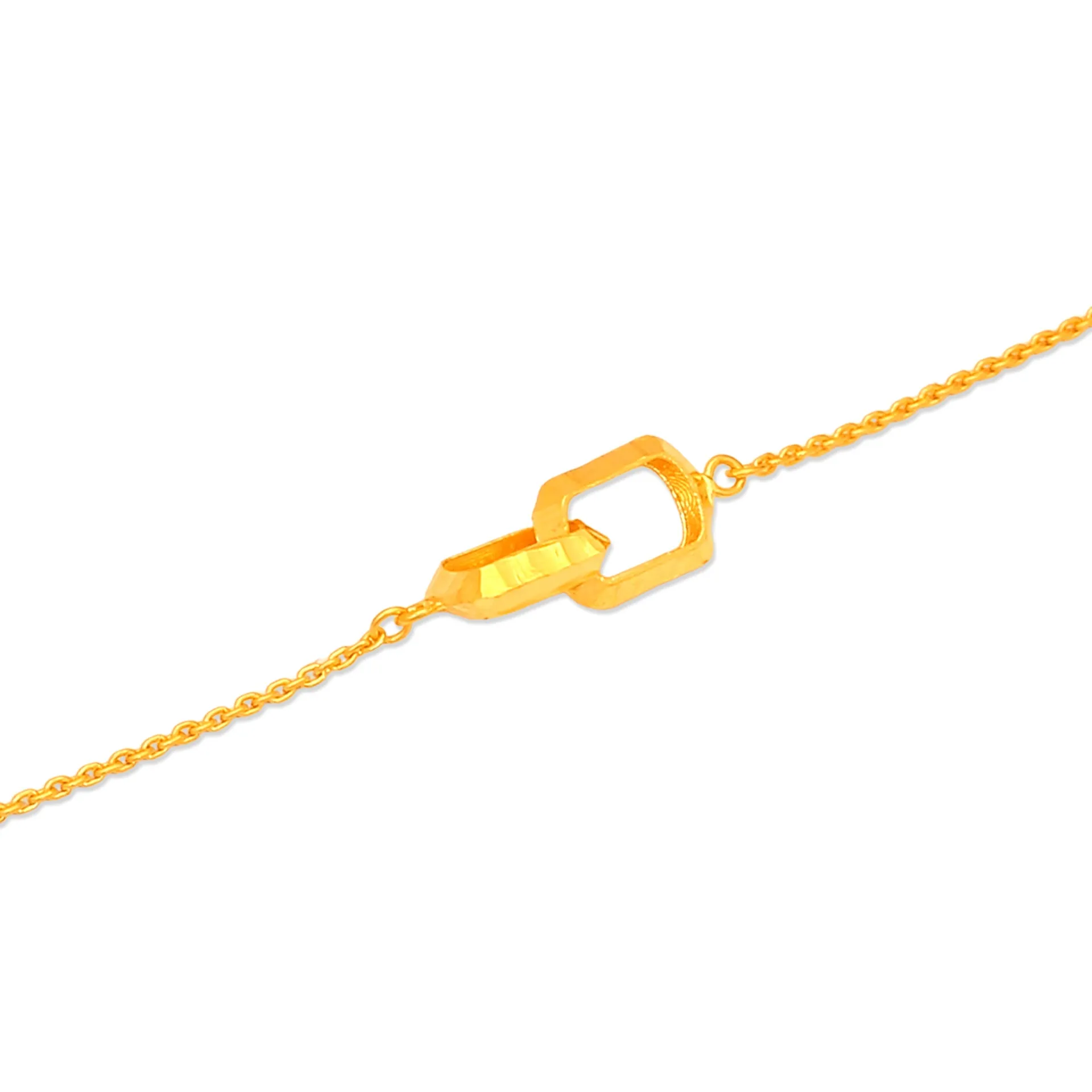 TAKA Jewellery 916 Gold Bracelet with Links