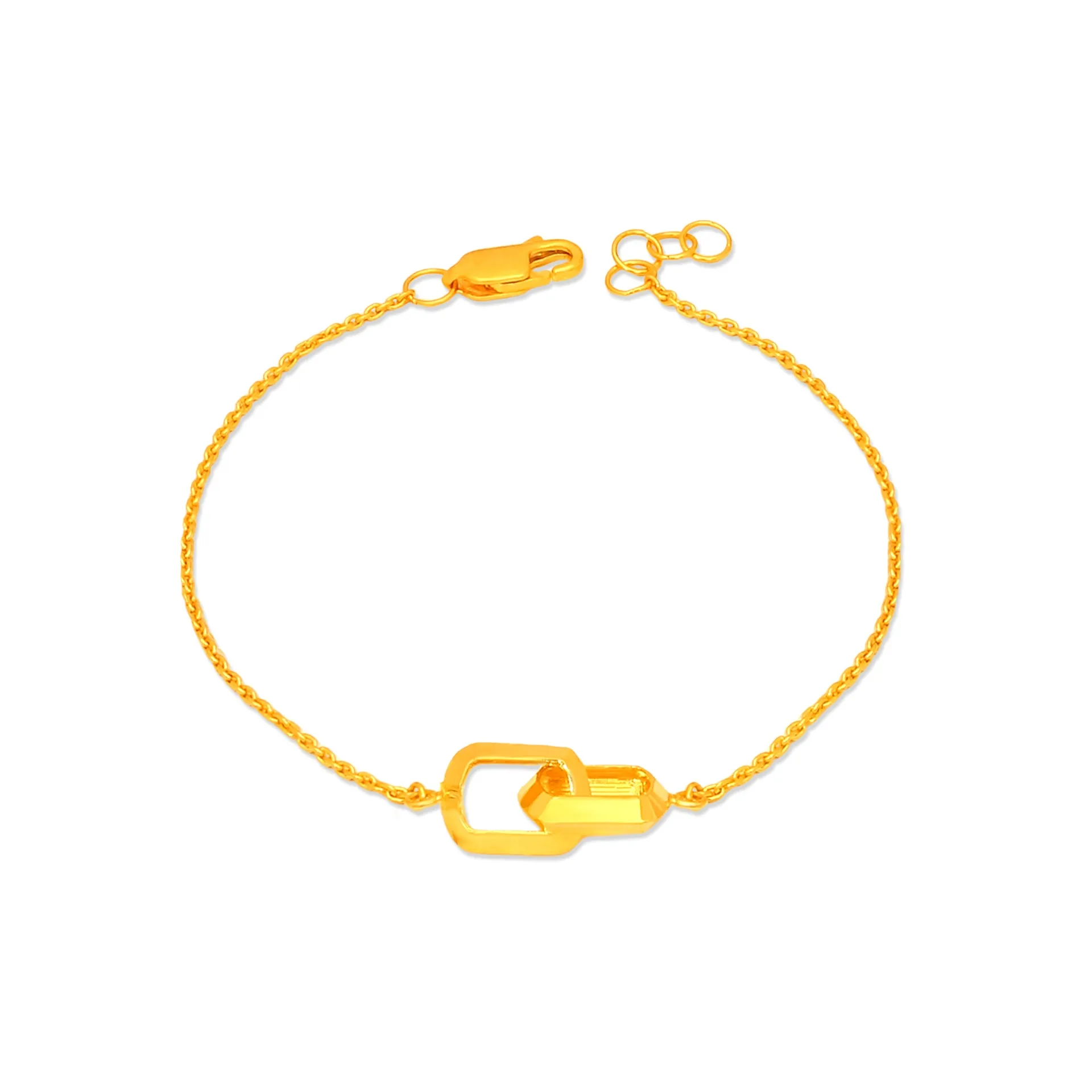 TAKA Jewellery 916 Gold Bracelet with Links