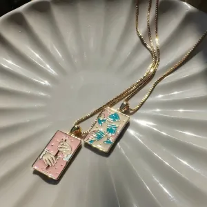 Three of Cups Tarot Pendant Necklace