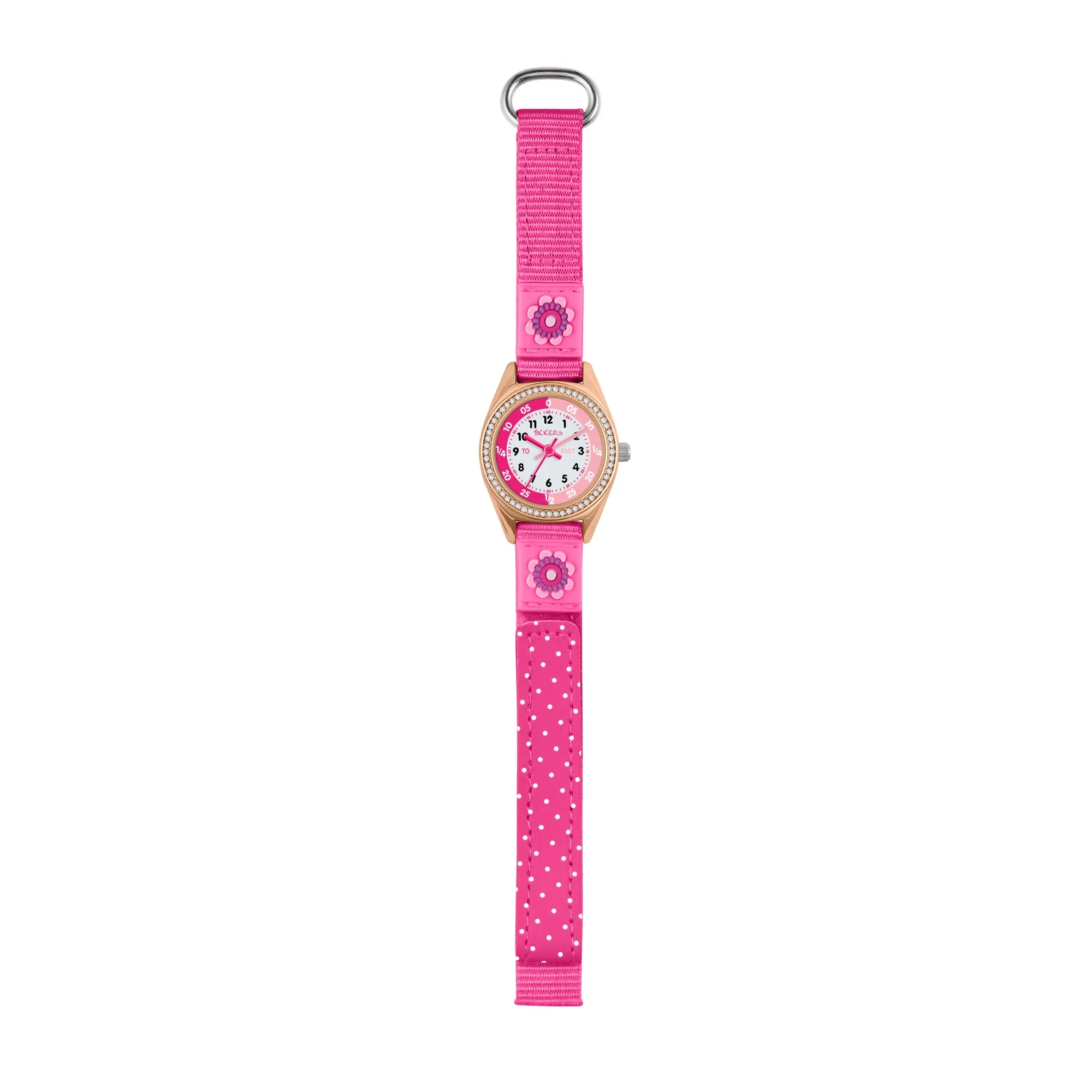 Tikkers Pink Flower Watch, Necklace and Purse Gift Set