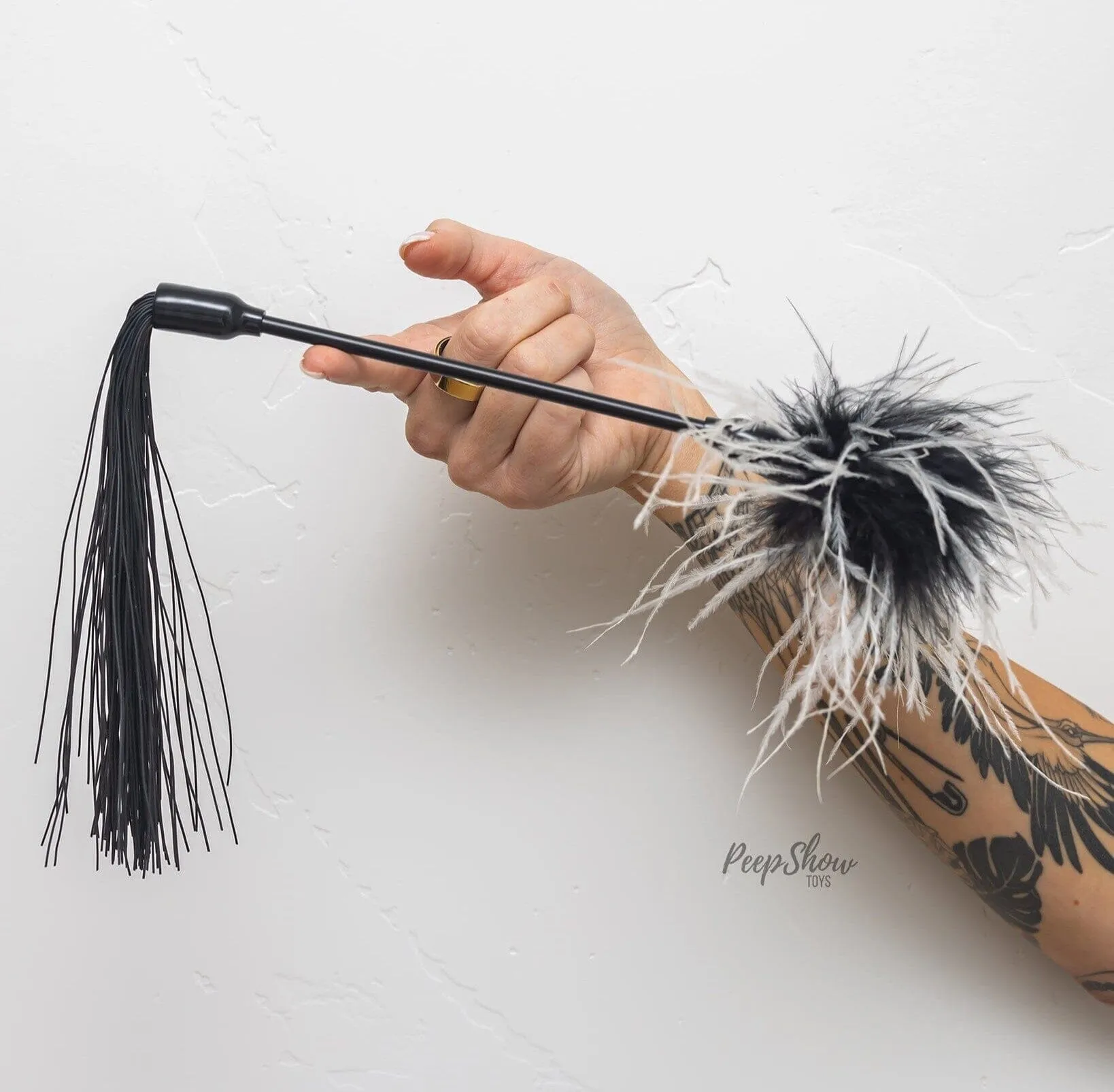 Whip & Tickle 2-Ended Teaser   Silicone Flogger