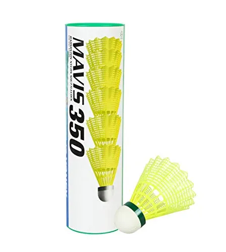 Yonex Mavis 350 Green Cap Nylon Shuttlecock (Yellow)